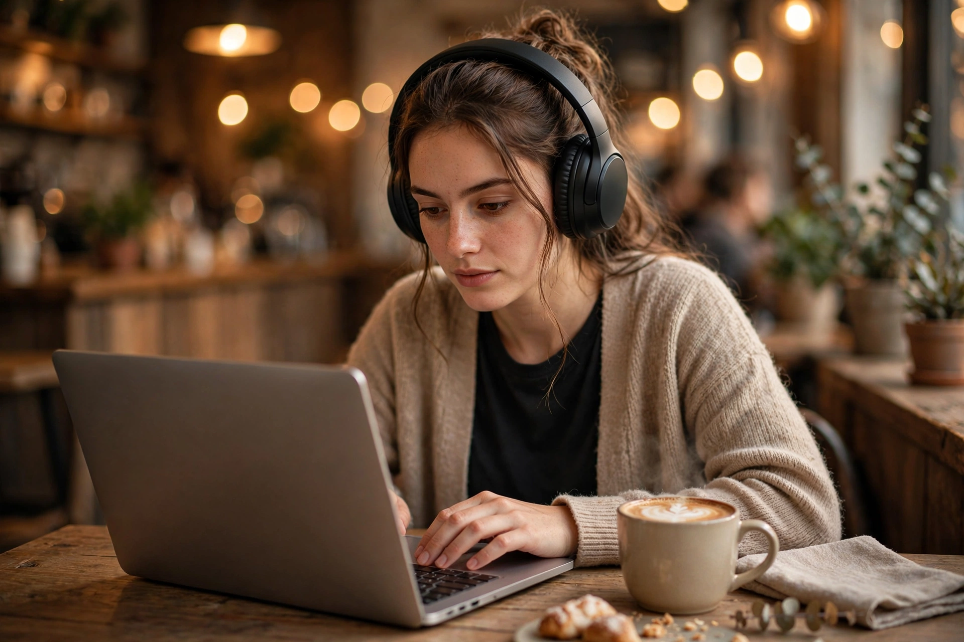 Close-up of wireless over-ear headphones in 2026