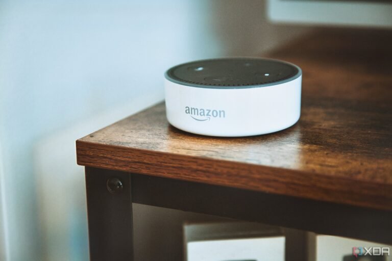 Smart speaker on a table